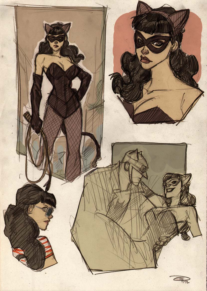 Illustration for article titled Meet the entire cast of 1950s greaser Batman's Gotham City